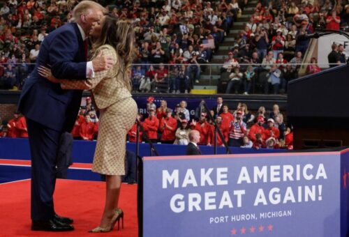 Trump Turns Heads As He Compliments Nicki Minaj’s ‘Beautiful’ Backside At Michigan Rally