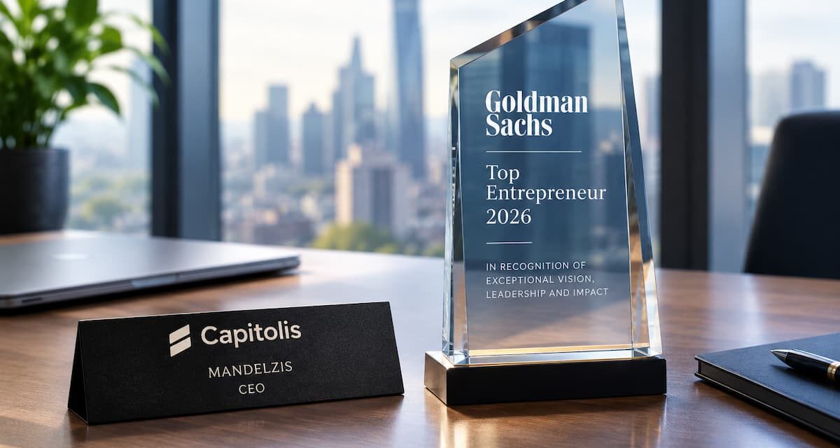 Capitolis CEO Mandelzis Named Goldman Sachs Top Entrepreneur 2026