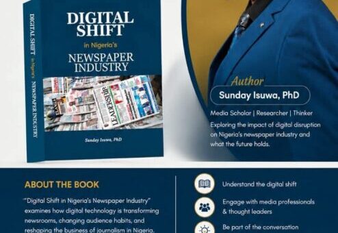 “Digital Shift In Nigeria’s Newspaper Industry” Book Launch Venue Changes