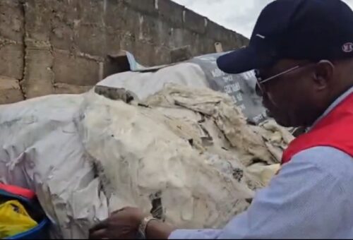 NAFDAC Uncovers Residential Building Stockpiling Over 100 Sacks Of Empty Alcohol Bottles For Suspected Counterfeiting